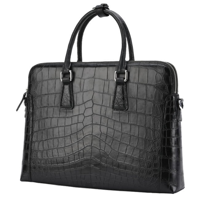 Crocodile Belly Briefcase 1025B - Image 2