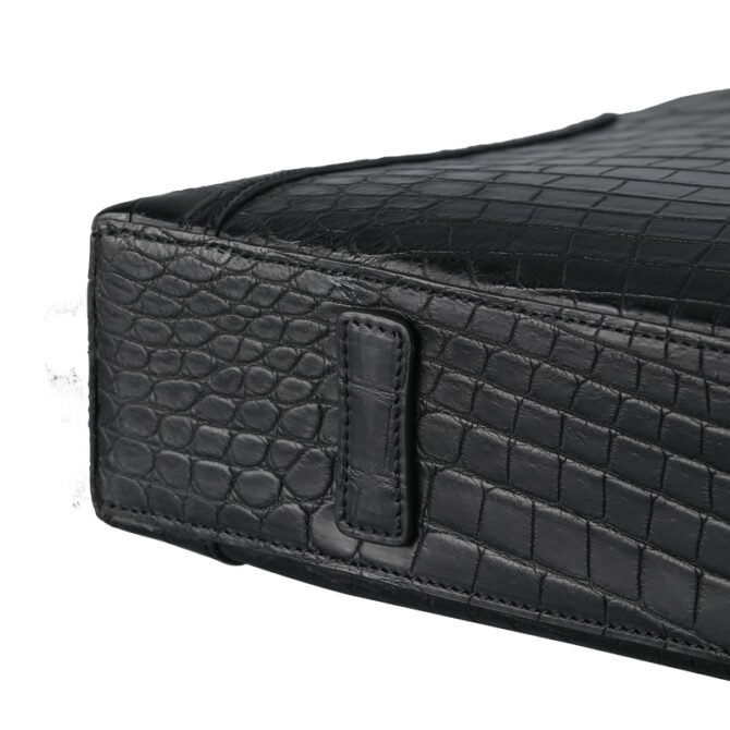 Crocodile Belly Briefcase 1025B - Image 8