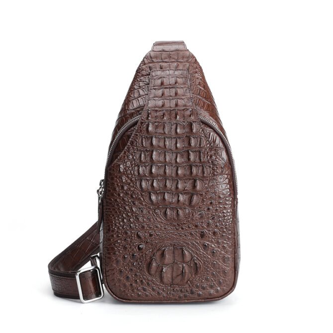 Crocodile Backbone Sternum Bag 1002