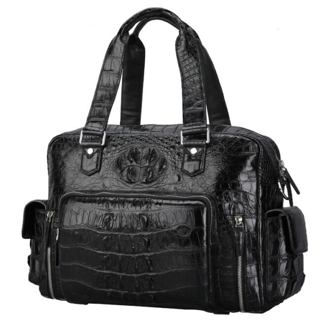 Crocodile Backbone Handbag 1073 - Image 5