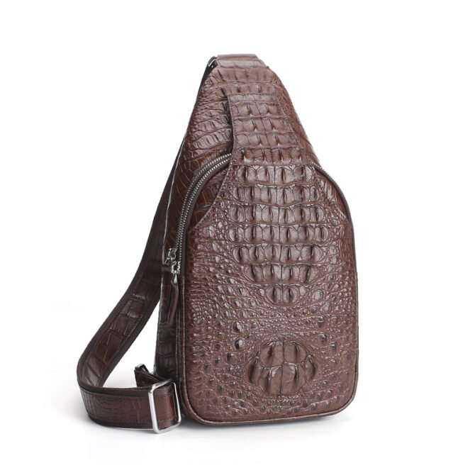 Crocodile Backbone Sternum Bag 1002 - Image 4